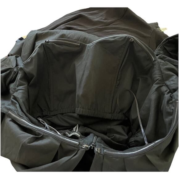 Banana Republic Puff Sleeve Maxi Dress Size 14 Black Low Back Wedding Event NWT - Picture 7 of 9